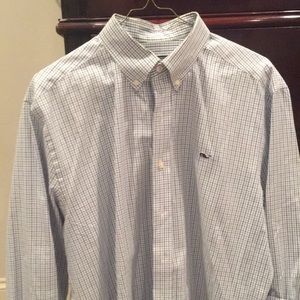 VV size large slim fit button up shirt